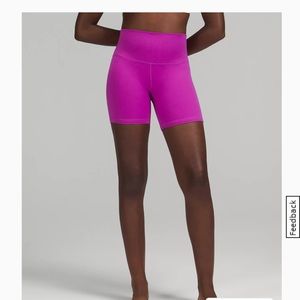 Lululemon align biker shorts 6” - size 8 - vivid orchid